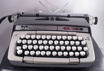 Vintage Smith Corona Cursive Model 12 Typewriter