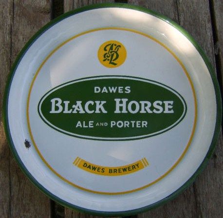 Dawes Black Horse Ale and Porter Vintage Beer Serving Tray