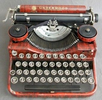Faux Bois Underwood Typewriter