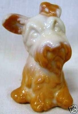 Fenton Camel Colored Solid Glass Scottie Dog Figurine