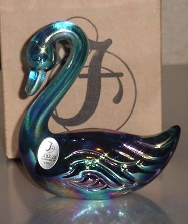 Fenton Carnival Glass Swan