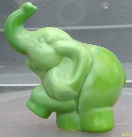 Fenton Chameleon Green Elephant