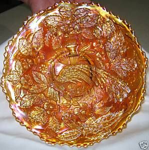Fenton Marigold Carnival Glass Plate