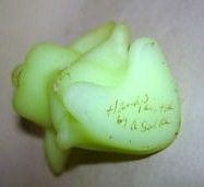 Fenton Mouse Custard Satin Bottom Signed