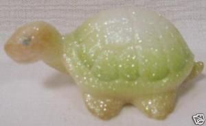 Fenton Opal Glass Turtle