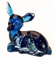 Fenton Silver Birch on Indigo Blue Fawn