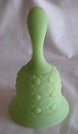 Fenton Vaseline Custard Glass Bell