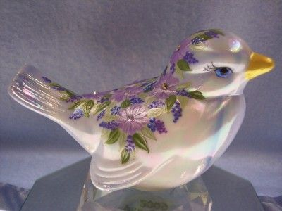 Fenton Art Glass Bird OOAK