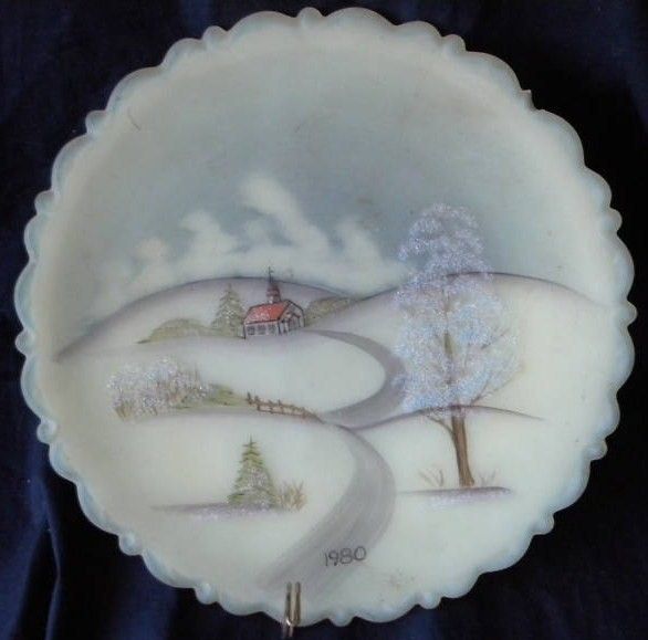 Fenton decorator plate 1980
