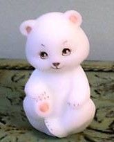 Fenton hand painted teddy bear figurine