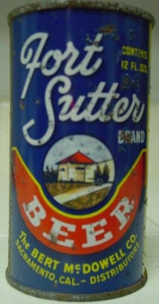 Fort Sutter Grace Bros Beer Can Flat Top