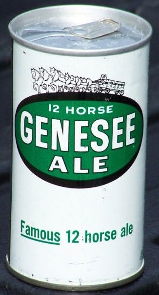 Gennesee 12 Horse Ale Zip Tab Top Beer Can Rochester, NY