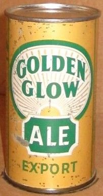 Golden Glow Ale Flat Top Beer Can