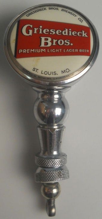 Griesedieck Bros Brewery Co Vintage Tap Handle
