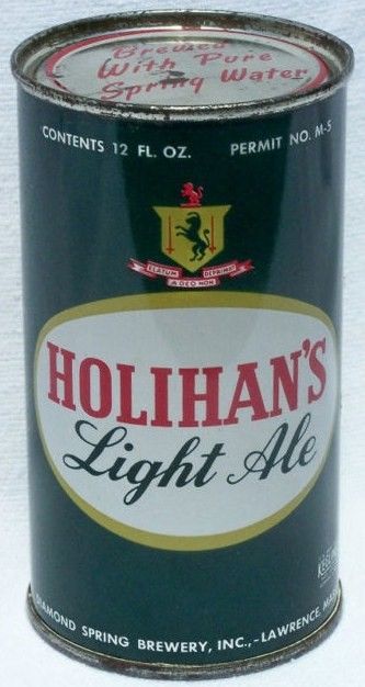 Holihan's Light Ale Flat Top Beer Can Lawrence, MA
