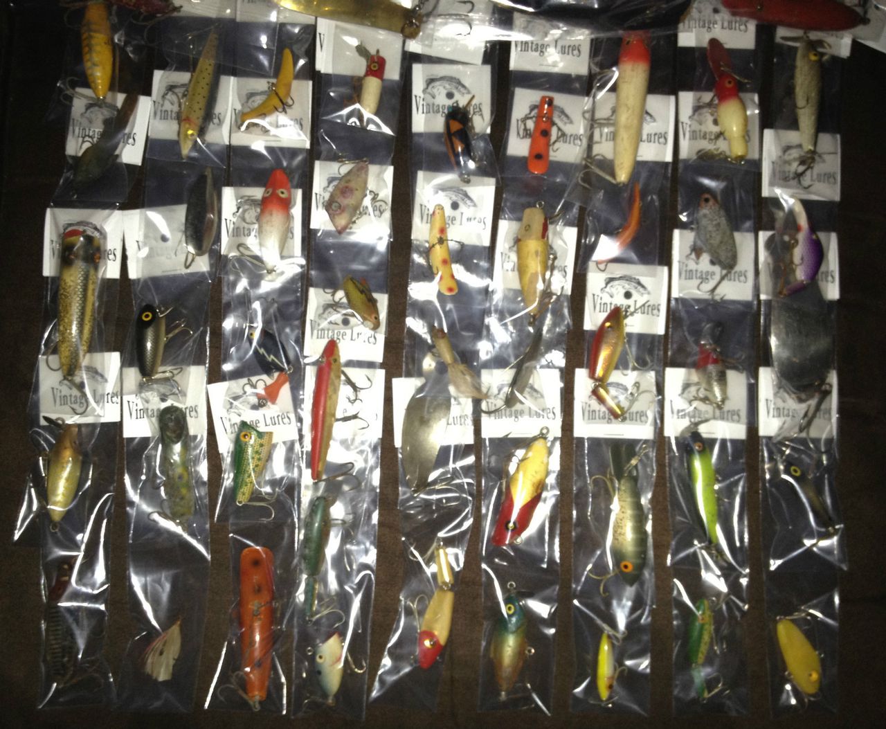 Huge Lot of 68 Vintage Fishing loures Package for Resale