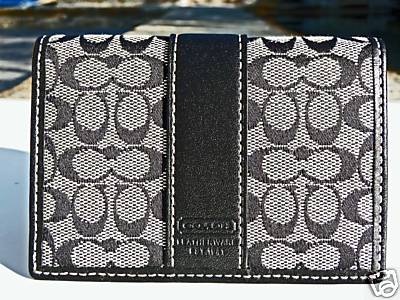 Hamptons Signature Card Holder Black and White