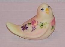 Handpainted Yellow Floral Bird