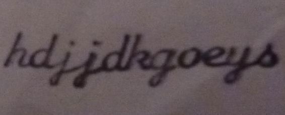 Hermes 3000 Cursive Script Sample