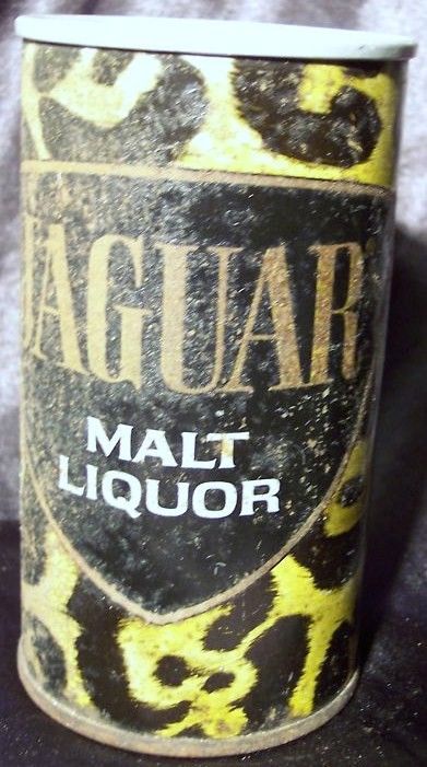 Jaguar Malt Liquor Flat Top  Steel Beer Can