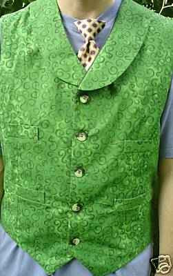 Joker Green Button Vest front