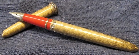 Lady Sheaffer Scripsert Gold Brocade XVII White Rhinestone