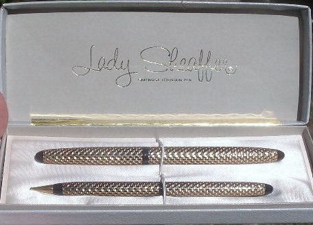 Lady Sheaffer 904 Set Fountain Pen/Pencil Orig. Box/New Old Stock
