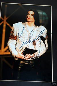 Michael Jackson Autograph Signed Framed COA