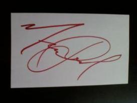Michael Jackson Original Signed Card