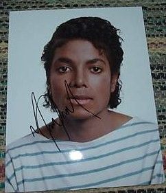 Michael Jackson Signed Autograph 8X10 Photo