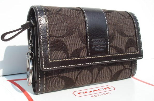 Multi Wallet with Keychain Brown