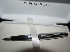 New Cross 18k Pure White Gold/Platinum Fountain Pen New Cross 18k Pure White Gold/Platinum Fountain Pen