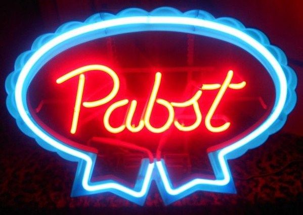 Neon Sign Pabst Beer 1980s
