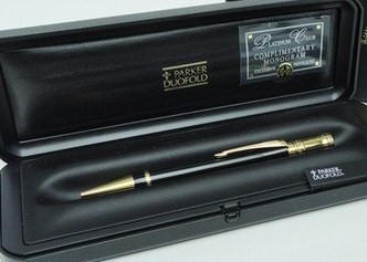 New Old Stock Parker Duofold International Black Ballpoint Pen New Old Stock Parker Duofold International Black Ballpoint Pen