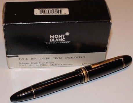 Nice Vintage Montblanc 149 Masterpiece Fountain Pen w/Black Ink