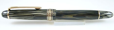 Old Montblanc Masterpiece Green Striated 144 14Ct bi-Color