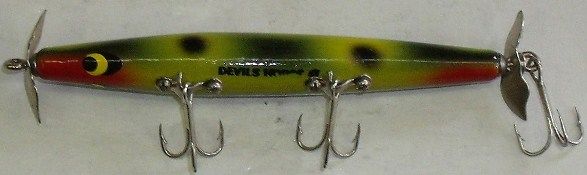 Old Smithwick Devil Horse Lure Frog Pattern Color