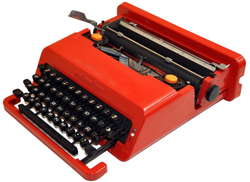 Olivetti Valentine Typewriter Full View