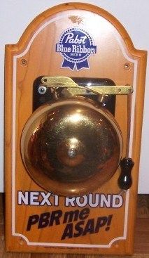 Pabst PBR me ASAP Metal Ringing Boxing Tip Bell Sign