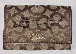 Coach OP Art Signature Compact Clutch Wallet