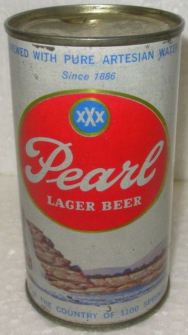 Pearl Lager Beer 12 ounce Flat Top Can San Antonio TX