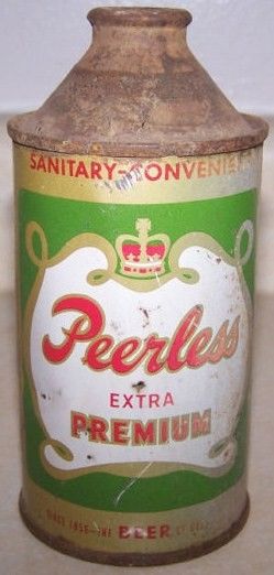 Peerless Cone Top Beer Can La Crosse, Wisconsin