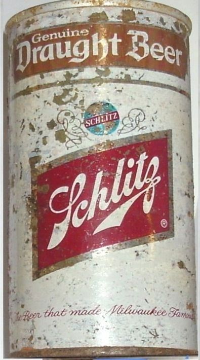Rare Schlitz Draught 1966 Milwaukee Wisconsin Beer Can