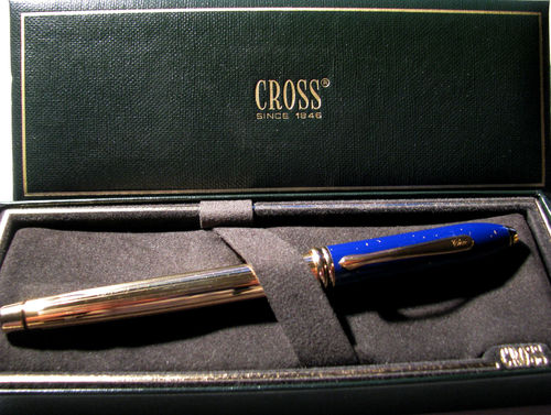 1996 cross Townsend Gold/Lapis Lazuli Fountain PEn 1996 cross Townsend Gold/Lapis Lazuli Fountain PEn