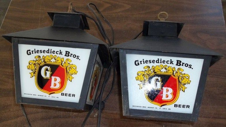 Rare Griesedieck GB Brothers Beer Lights