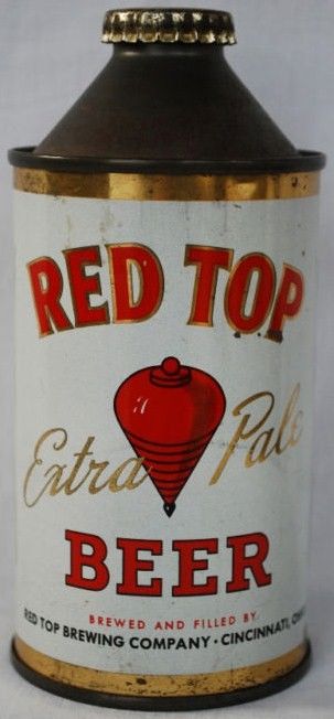 Red Top Extra Pale Cone Top Beer Can Cincinnati Ohio