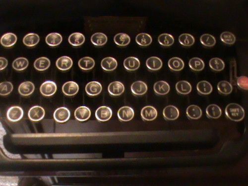 Remington 5 Typewriter Keys Up Close