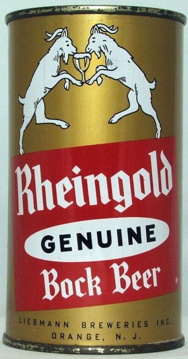 Rheingold Bock Flat Top Beer Can