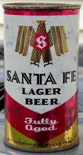 Santa Fe Fully Aged Flat Top Beer Can LosAngeles CA