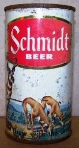 Schmidt Elk Scene Flat Top Beer Can